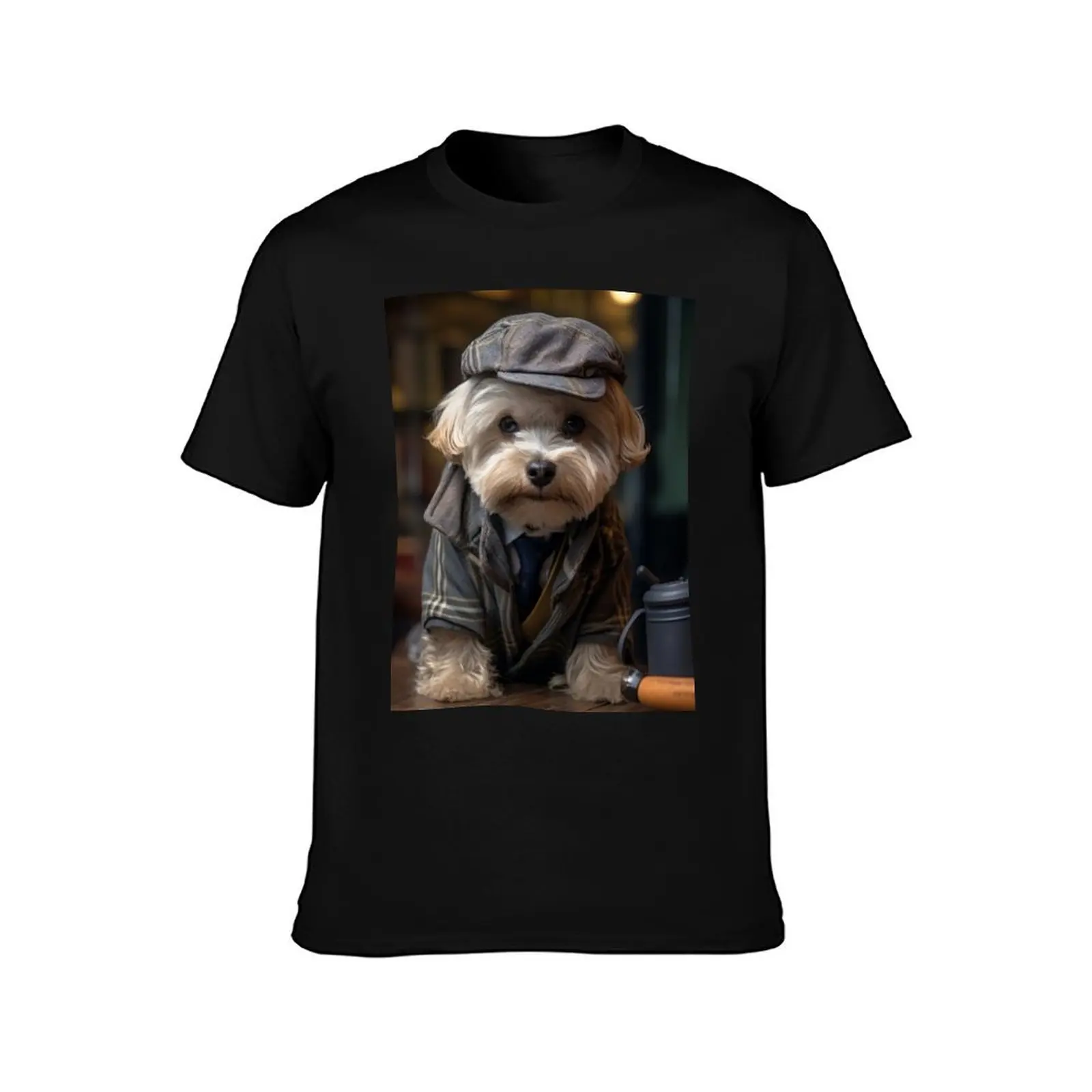 Stylish Dandie Dinmont Terrier T-Shirt Fitness Quick Dry Short Sleeve Top T-Shirt
