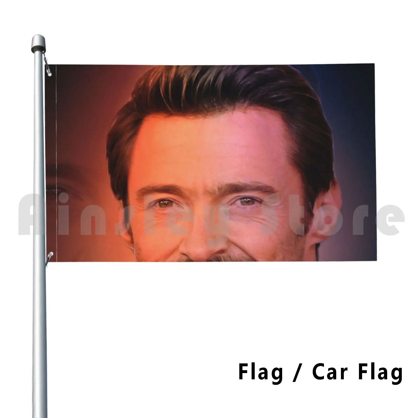 Hugh Jackman , Outdoor Decor Flag Car Flag Hughjackman Xmen Logan Thegreatestshowman Hughjackmanfans