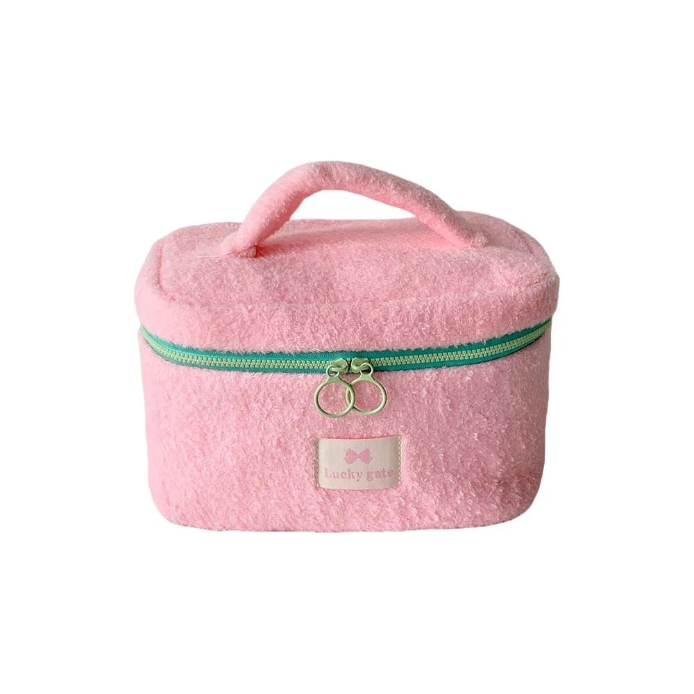 

Органайзер для макияжа, большая косметичка, большая вместительная сумка для хранения ярких цветов, портативная сумка на молнии, дорожная косметичка