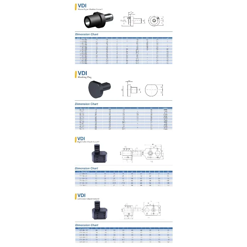 Vdi Live Tool Holder Factory High Quality Bmt VDI30 VDI40 VDI16 VDI25 VDI50 B1 2 3 Type Cnc Lathe VDI Live Tool Holder