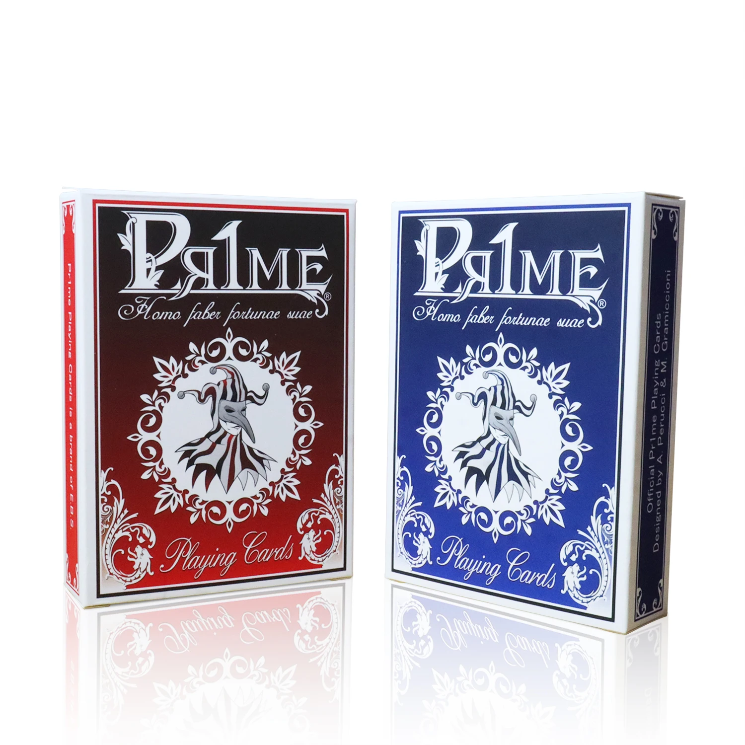 

Pr1me Red&Blue Playing Cards Standard Index Decks of Cards Poker Card Premium Playing Card 2 Count Pack of 1 Classic Paper Poker