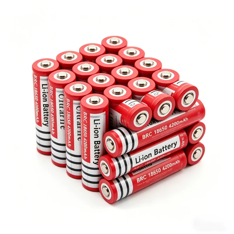

wholesale price High Capacity 18650 rechargeable lithium-ion battery 3.7V 4200mAh suitable for LED flashlights, headlights