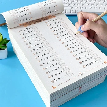 NUEVOS ejercicios de aritmética y aritmética mental para estudiantes, cuadernos de ejercicios aritméticos escritos a mano