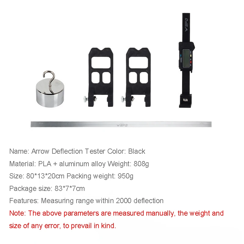 New Product Arrow Deflection Tester, Deflection Detector, Bow And Arrow Equipment, Pure Carbon Arrow, 28 Inch Convenient Tool