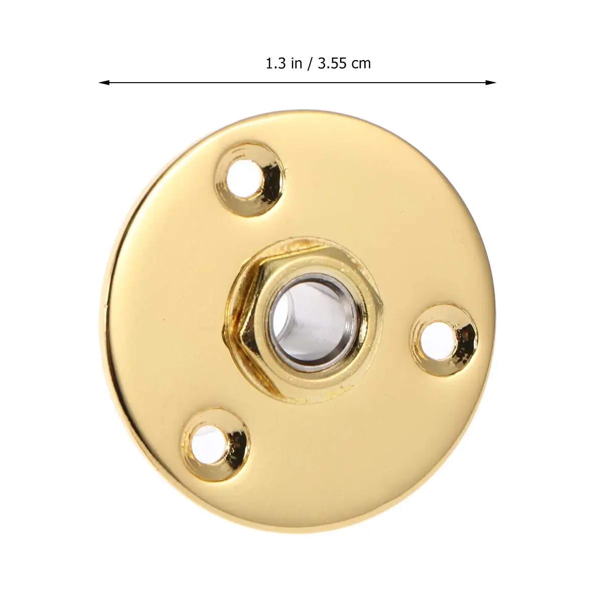 

1 4 Inch Golden Guitar Socket Set 635mm Output Input Plate For Electric Bass Instruments Guitar Parts