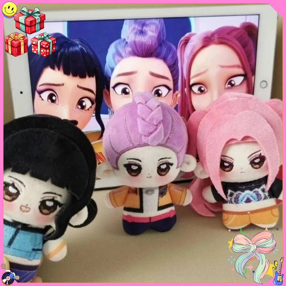 

KPOP Demon Hunters плюшевый брелок кукла Zoey Rumi Saja для мальчиков K-Pop Girl Group брелок для студентов рюкзак подвесной кулон подарок для фанатов