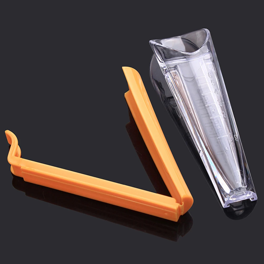 

Yeast Measuring Cup 4 Sets Clear Scale Yeast Weighing Cups 1-6g Bread Cake Pastry Kitchen Gadgets Baking Tools Sealing Clip
