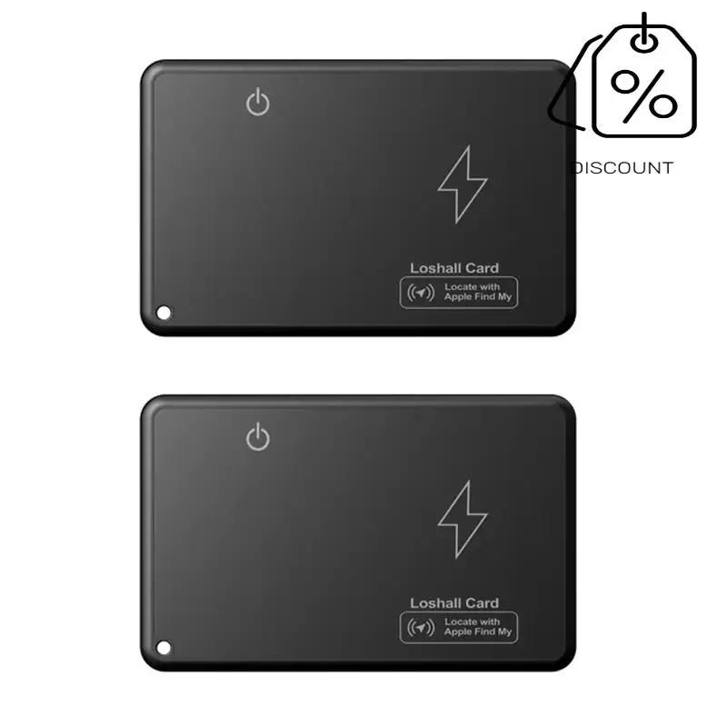 AS95-2Pcs ไร้สายชาร์จติดตามตําแหน่ง MINI กระเป๋าสตางค์ Tracker การ์ดกันน้ํา GPS Locator ทํางานสําหรับ iPhone ค้นหา Tracker ของฉัน