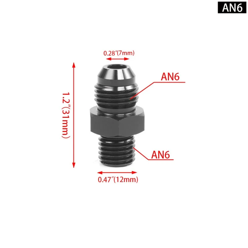 Automobile modified fuel tank oil pump adapter aluminum alloy oil cooling joint AN4AN6AN8AN10AN12