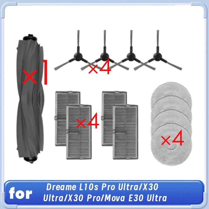 A26T-13 قطعة لـ Dreame L10s Pro Ultra Heat/X30 Ultra/X30 Pro/Mova E30 Ultra جهاز آلي لتنظيف الأتربة ملحقات الكناس