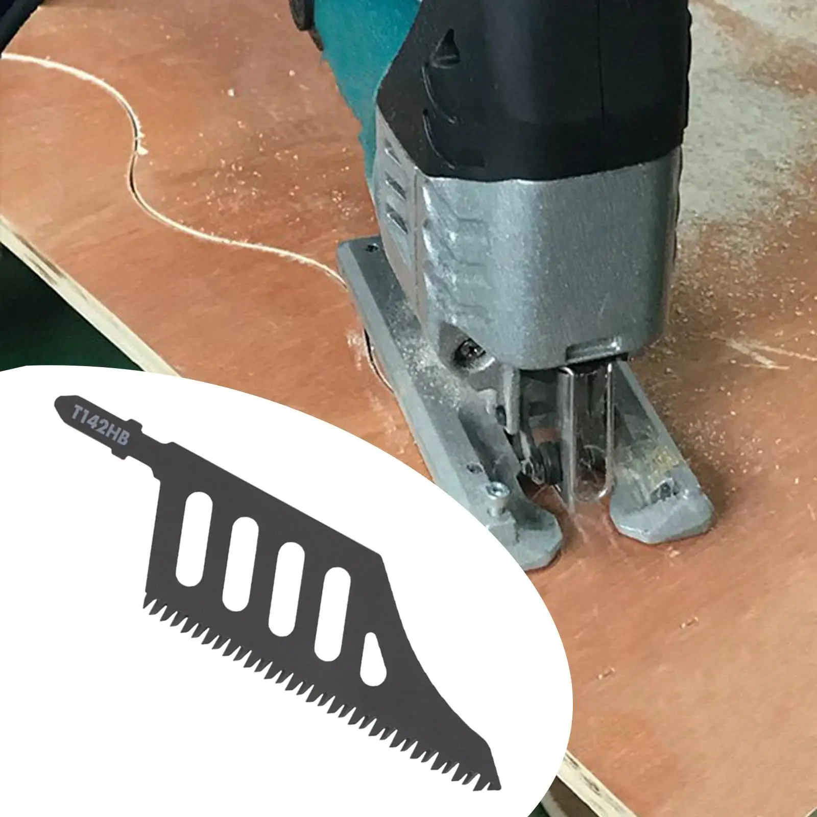 5xJig Saw Blade High Strength Replacement for Carpenter Wood Working Workbench 1 pieces T142HB