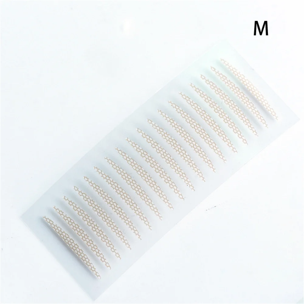 10Sheets Eyelid Tape Sticker Invisible Double Fold Eyelid Paste Beige Stripe Self-adhesive Natural Eye Tape Makeup Tool