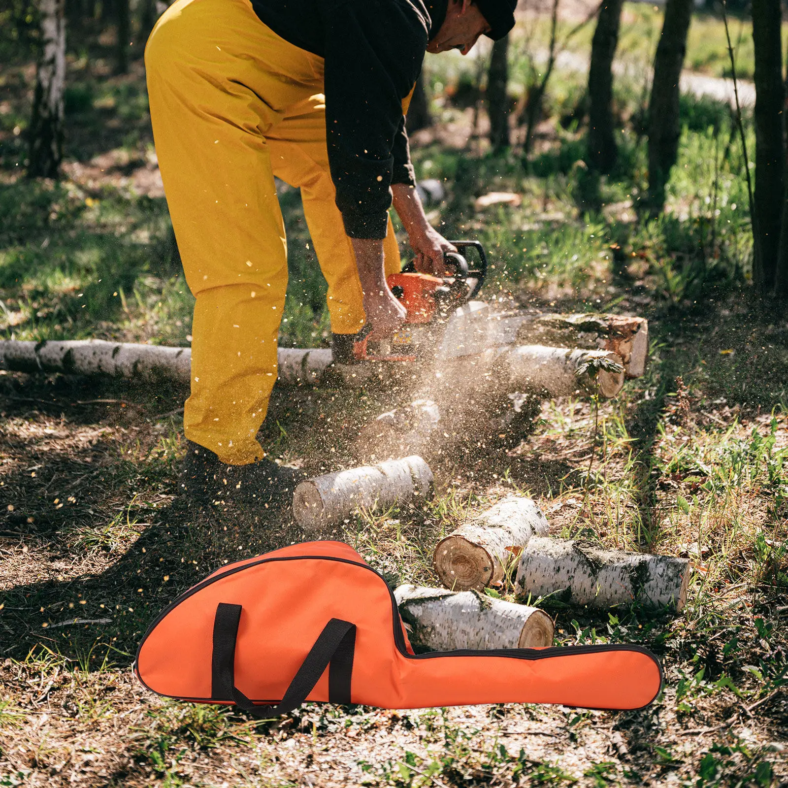 Sturdy Handles Chainsaw Carry Bag Portable Chainsaw Storage Pouch for Holiday Supplies Quilts Outdoor Equipment Folding Utility