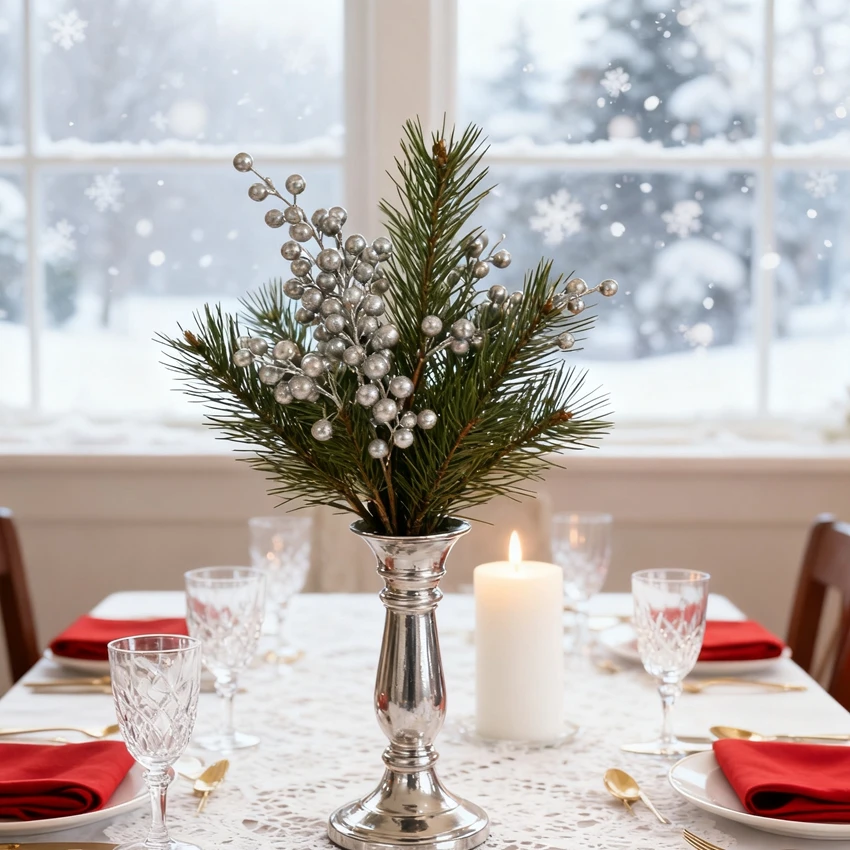 نبات زهرة اصطناعية لغرفة المنزل شجرة عيد الميلاد منتج ديكور الزفاف إكسسوار زفاف عالي الجودة هدية عيد ميلاد حلية