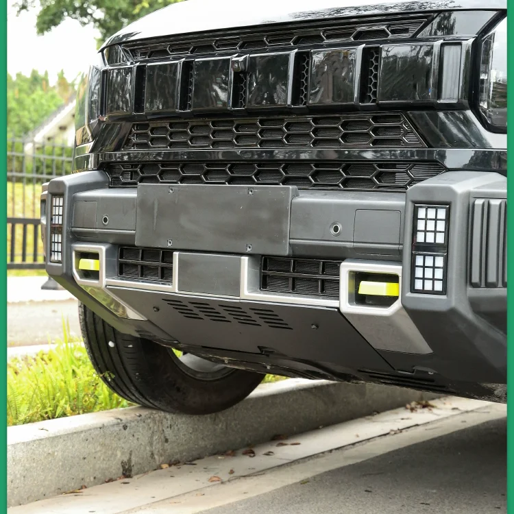 Car Front Bumper Skid Plate for Jetour T2 modified bottom Condenser Radiator Protective Plate Sand Guard accessories