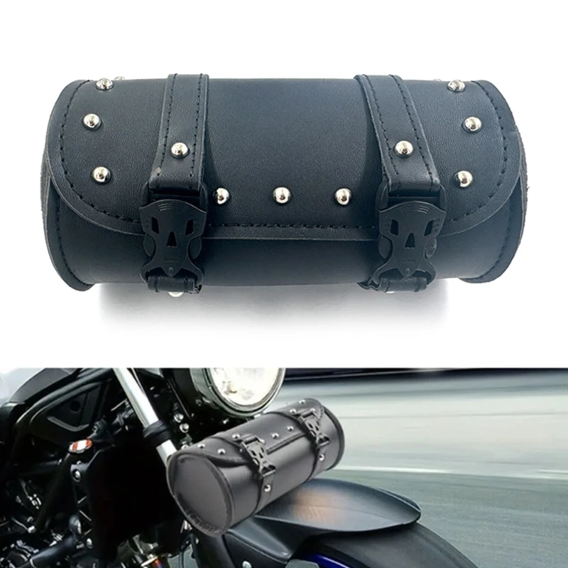

Universal Motorcycle Electric Bike Front Bag Large Capacity PU Leather Storage Bag Lightweight Motorbike Tools Organizer Bag