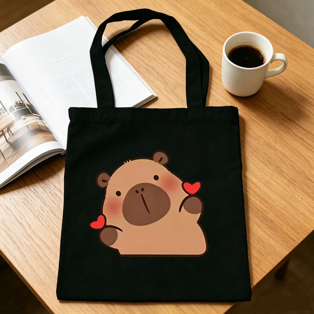 Capybara tote bag einkaufstasche totebag shopping reusable personnalisable woman