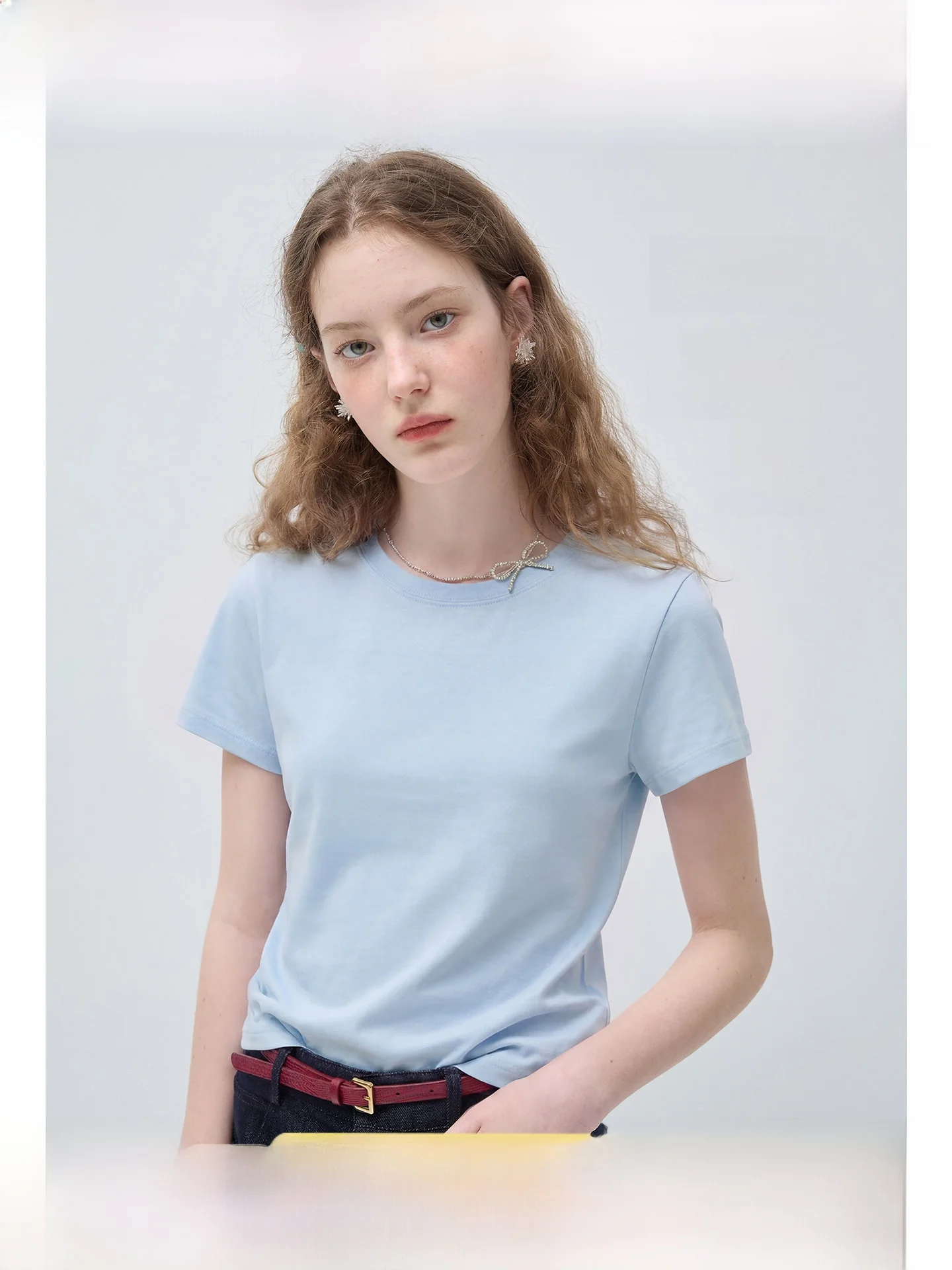 

plus Size Women's T-Shirt round Neck Short Sleeve Commute Style Skin-friendly Breathable Korean Version Standard Fit Summer Top