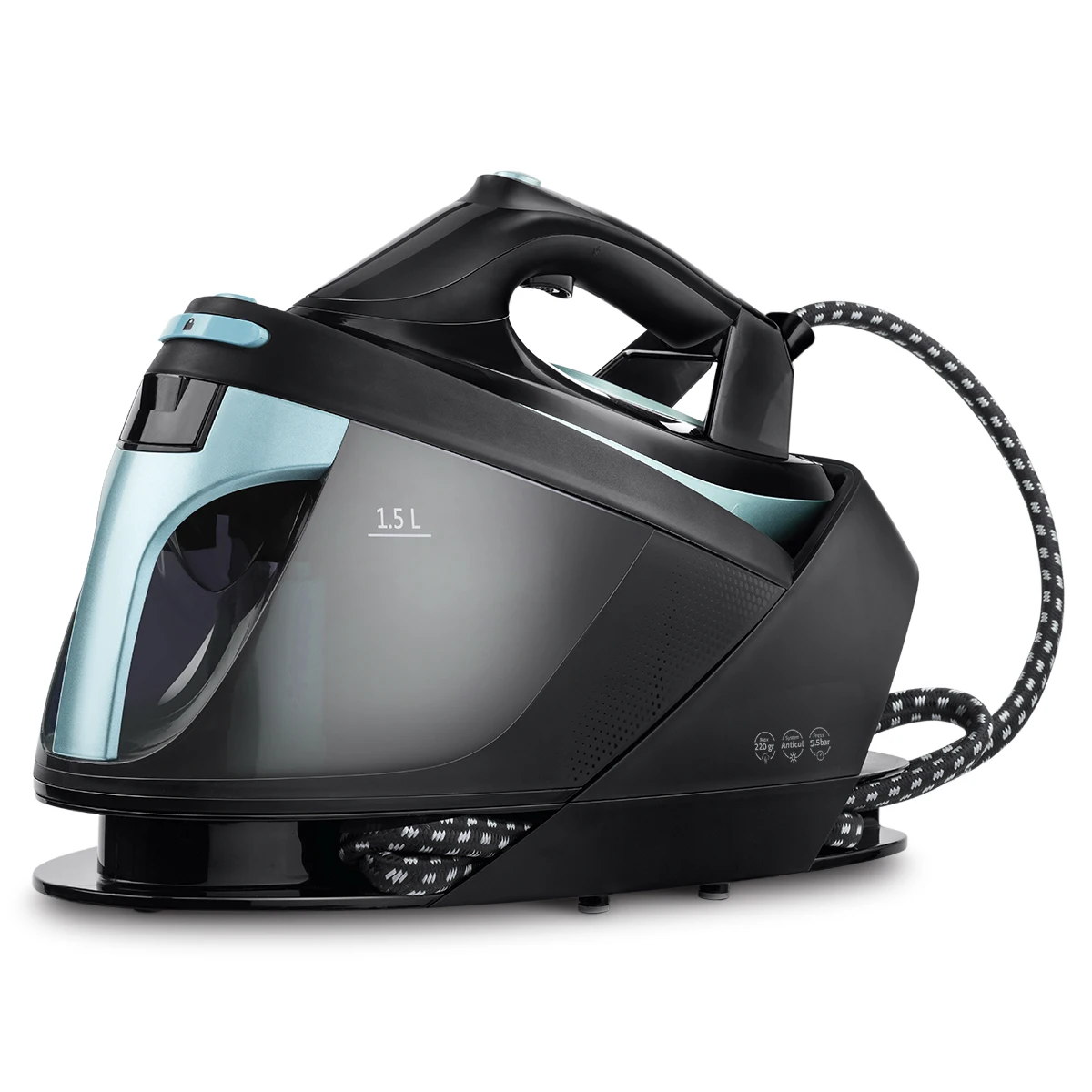 High Efficiency 2200W-3000W LED Digital Electric Steam Iron High Pressure Steam Press Iron Steam Station With Boiler
