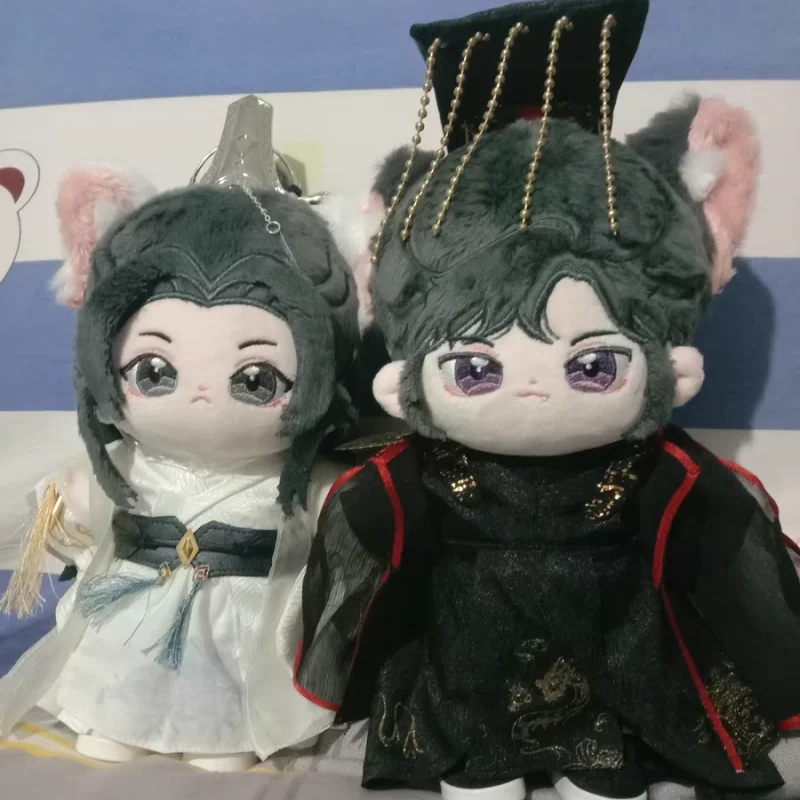 Soft Stuffed Sitting Cospaly Dress Up DollsG Anime Figure The Husky And His White Cat Plush Toys Shizun Chu Wanning Mo Ran Cute