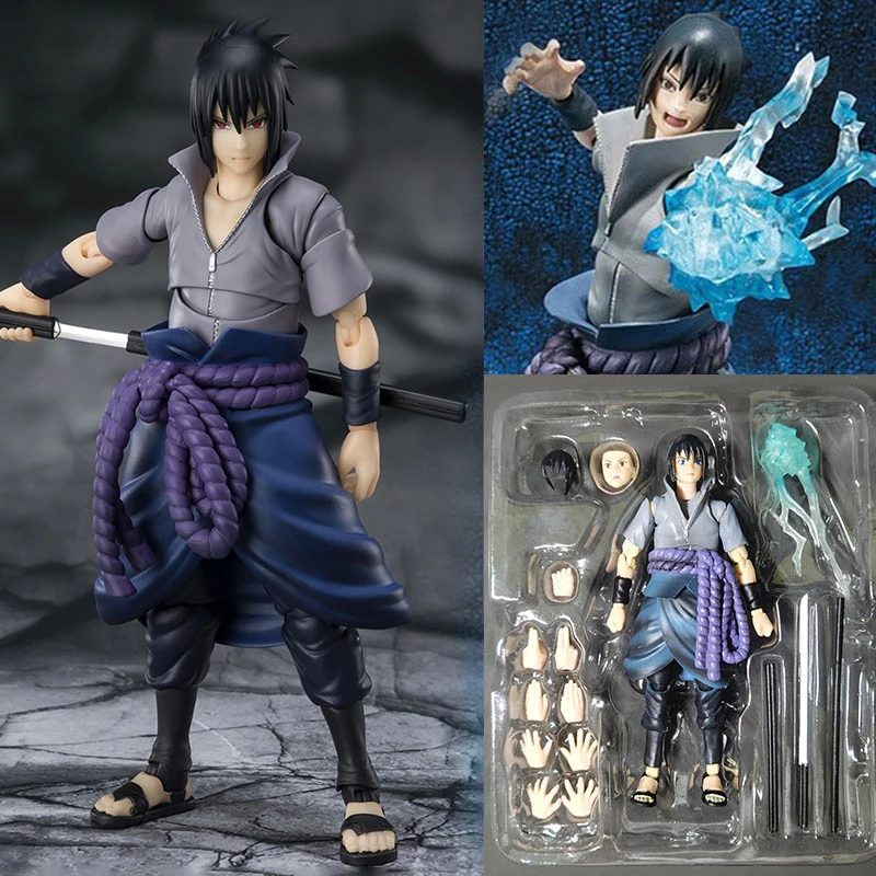 Shfiguarts NARUTO Uchiha Sasuke Action Figure SHF Anime Model Joints Movable Toys Collection Doll Children Toy Gifts