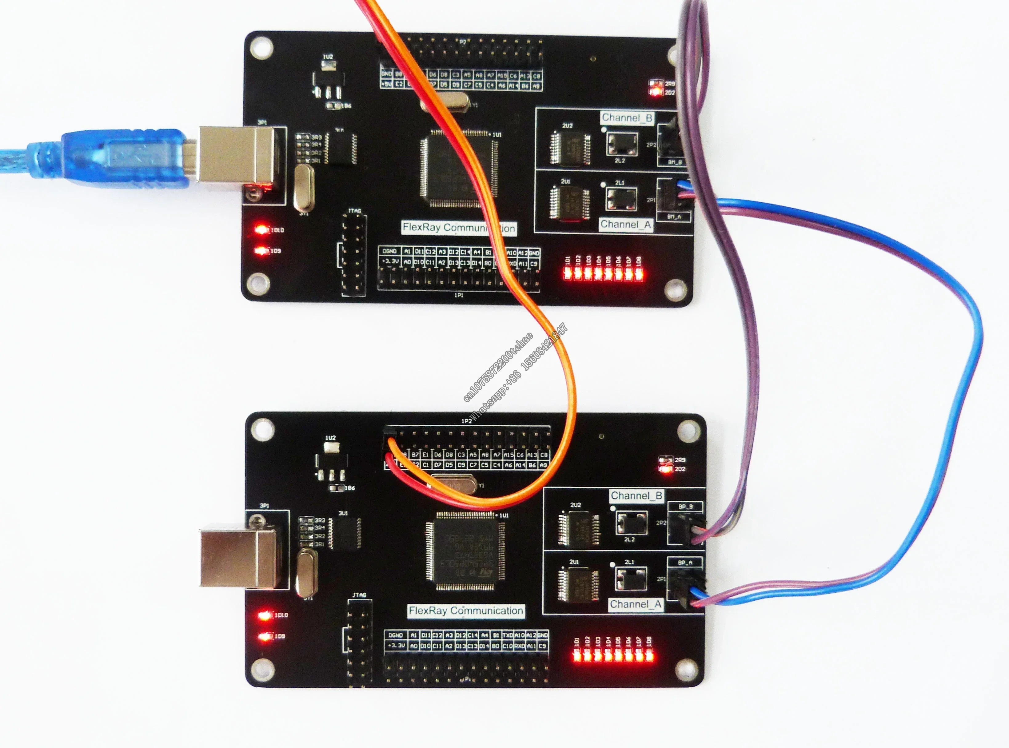 Flexray Development Board , FlexRay Learning, FlexRay to serial port, FlexRay Dual Communication, FlexRay to CAN