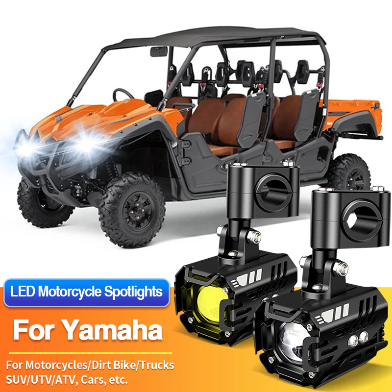 

1/2PCS LED Motorcycles Headlight Spotlight Truck ATV Car for Yamaha Grizzly 90 700/Kodiak 450 700/MT-03/MT-07/MT-09/MT-10/MT-15