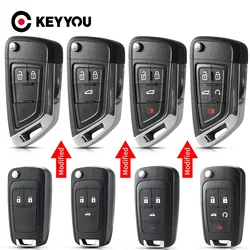 Portachiavi per Chevrolet Cruze Lova Camaro Aveo Malibu per Opel Corsa Astra Vectra Zafira Remote Key Shell 2/3/5/Button