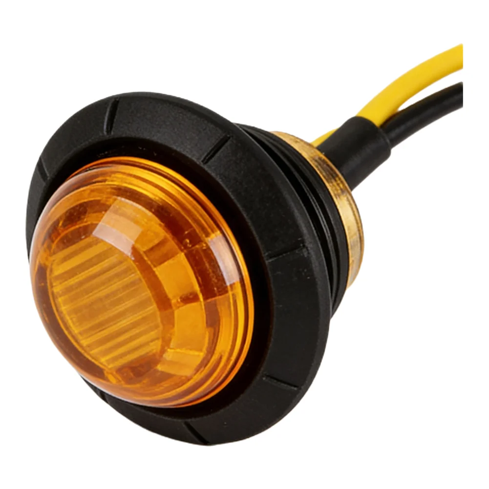 For Trucks For Trailers 24V LED Light Truck Side Marker Night Driving PC Shell Housing Pre-wired Connection Easy Installation