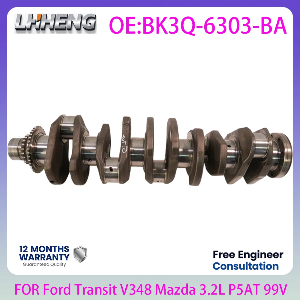 Cigüeñal del motor para Ford Transit Ranger 3.2L 3.2 L T 5Cyl Diesel P5AT SAFA 99V Mazda BT50 2011-2021 BK3Q-6303-AC BK3Q-6303-AD
