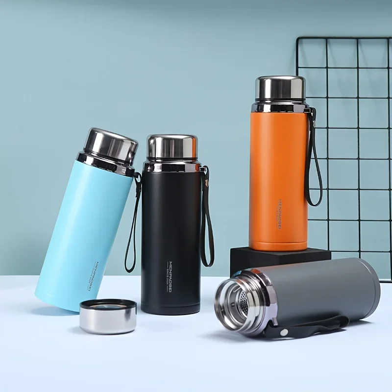 

1PC 304 large capacity stainless steel insulated water cup for men and women, outdoor portable car mounted business sports tea