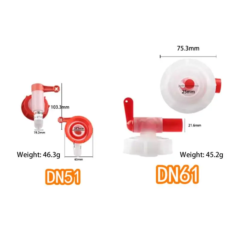 Horticultural Plant Nutrient Solution Faucet Outlet Tap DN51/61 Dosing Tap For 15-60 Litre Canister Tap Gardening Watering