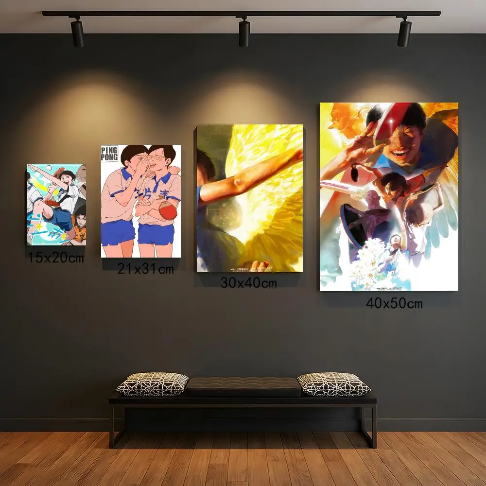 anime P-Ping Pong the Animation-N Poster Peel and Stick Wall Art for Cafe Office Bar and Home Decoration