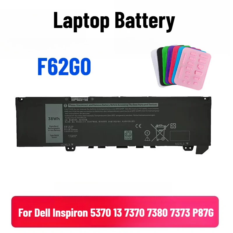 

For Dell Inspiron 5370 13 7370 7380 7373 P87G Laptop Battery F62G0