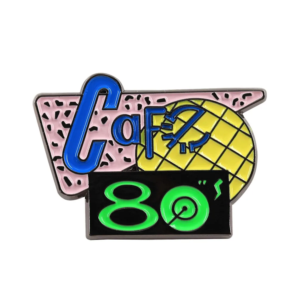 80s Café Style Brooches Back To The Future Part Ii Themed Badges Clothing Bags And Accessories Collectible Gifts For Fans