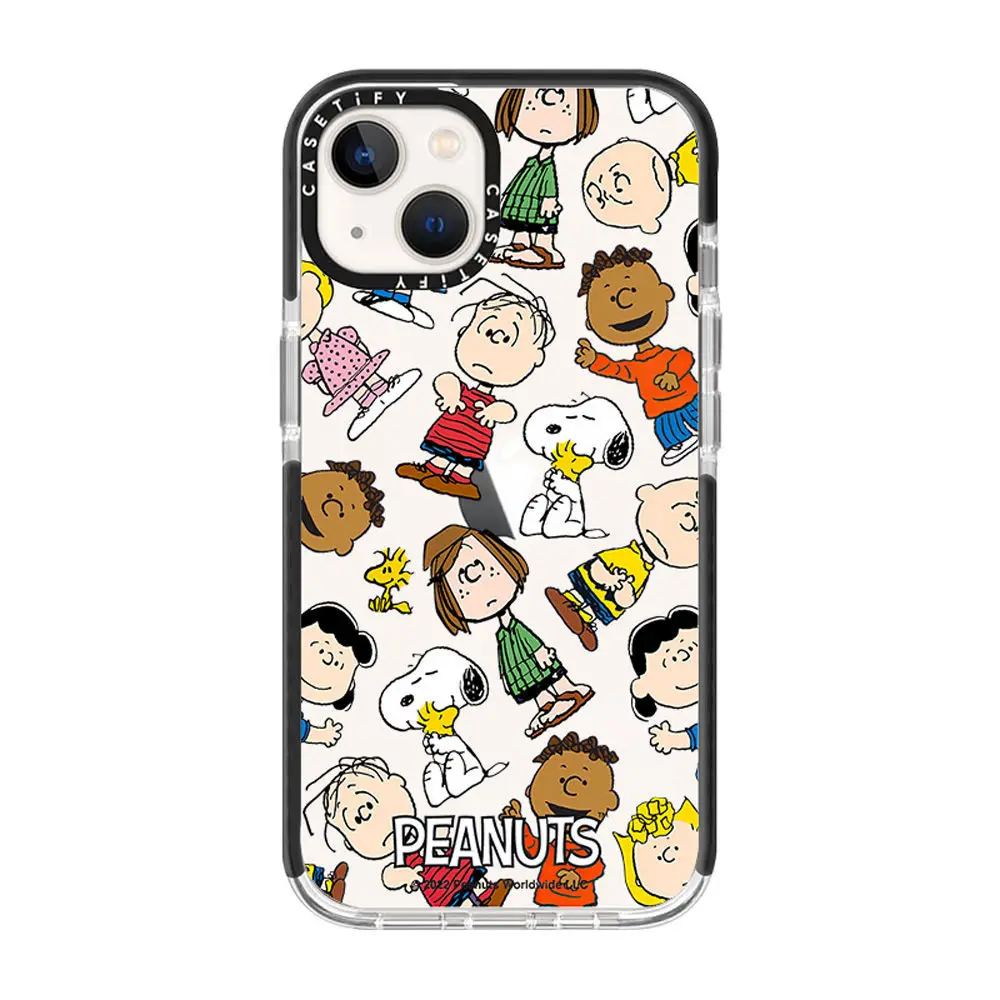 Cute Cartoon Peanuts Snoopy Iphone Case Kawaii Anime All Inclusive Soft Case for Iphone16 15Pro Max13 12 Girly Heart Gift