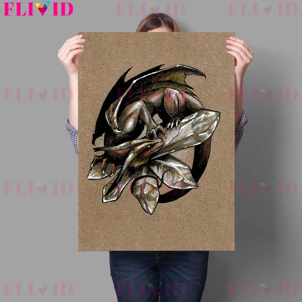 Witch Gift Witchcraft Element Art Poster And Prints Vintage Mysterious Wicca Wall Art Canvas Painting For Witch House Decoration