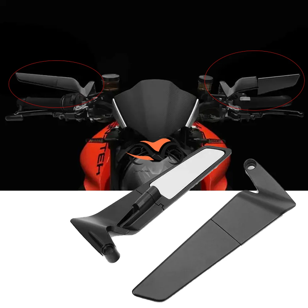 

FOR Kawasaki Z1000 Z900 Z800 Z750 Z650 Z400 Z300 Motorcycle Accessories carbon fibre Mirror Stealth Winglets Rearview Mirrors