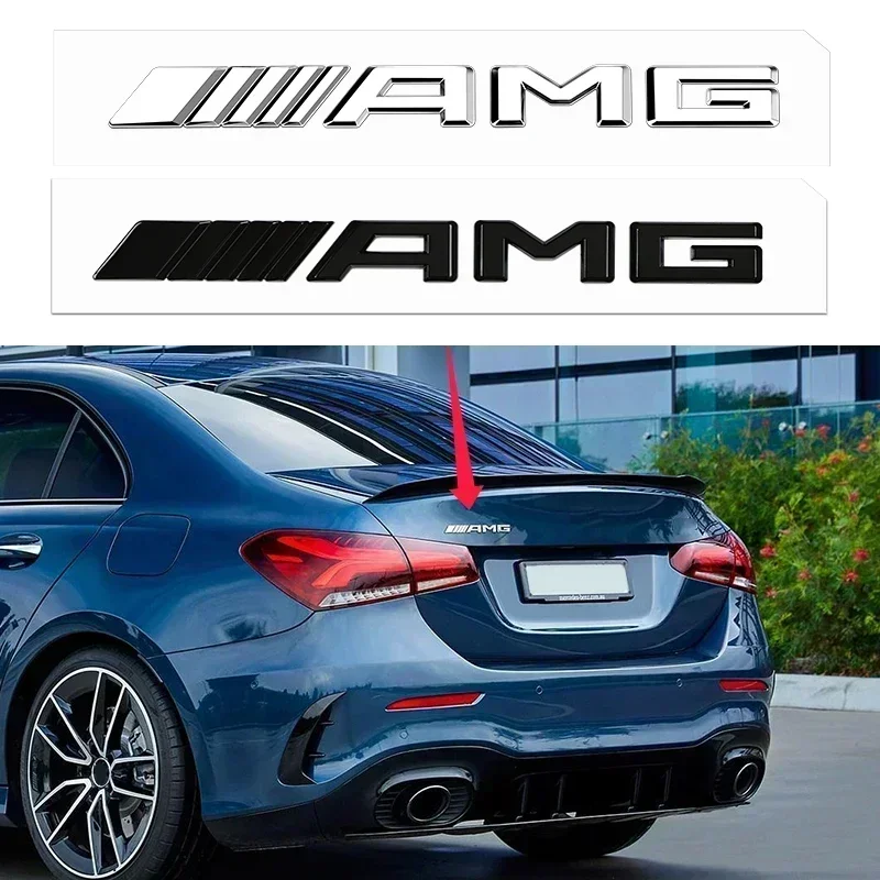 سيارة AMG الذيل رسالة شارة ملصقات اكسسوارات لمرسيدس بنز W124 W211 W212 W210 W205 W203 W204 W126 W168 W169 W176 W177
