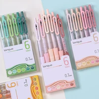 6PCS Retractable Color Gel Pens, 0.7mm Fine Tip, Large Capacity, Vibrant Ink for Drawing, Marking, School & Holiday Gifts 3