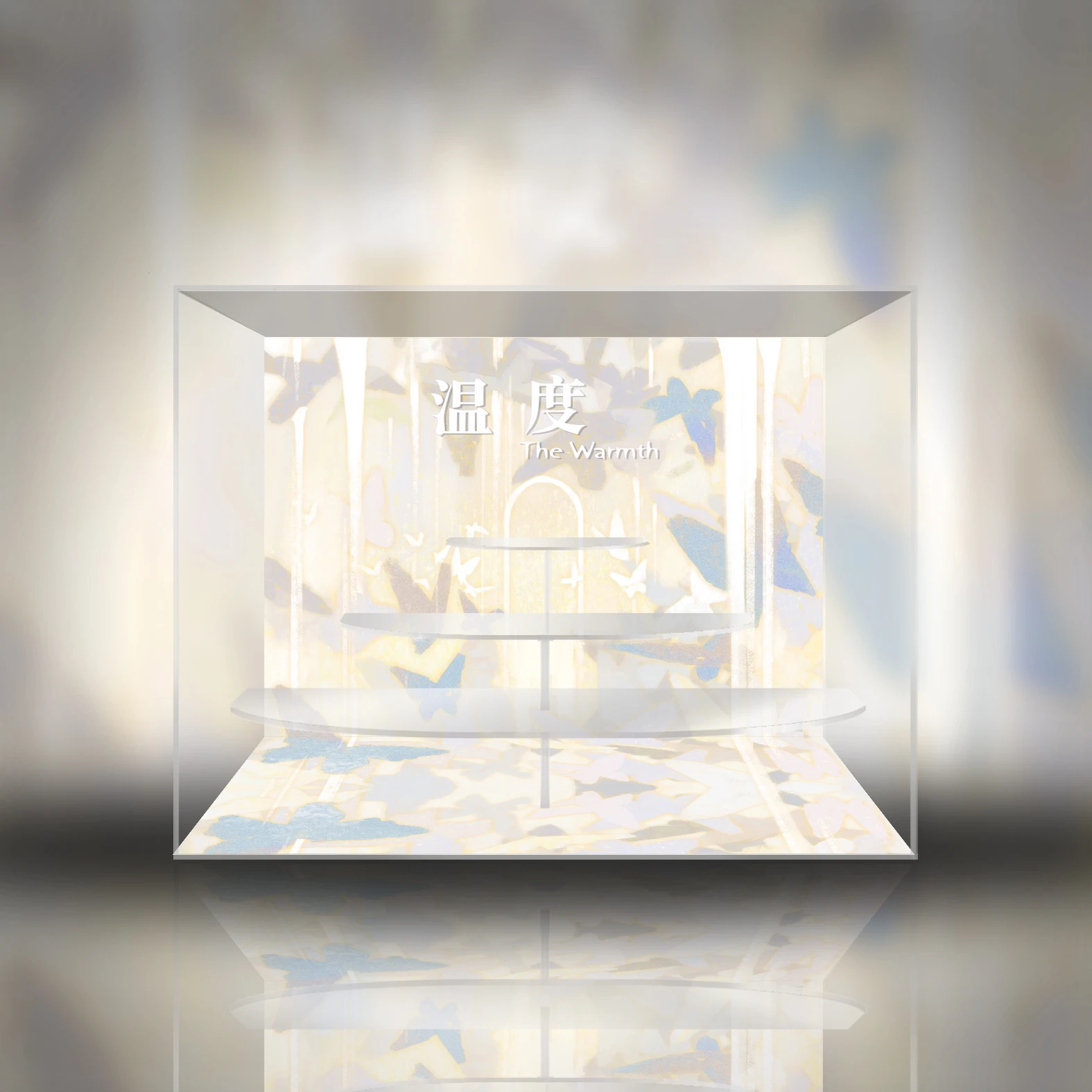 

MART SKULLPANDA Temperature Series Acrylic Dustproof Display Case Collectible Figure owcasing Storage Solution