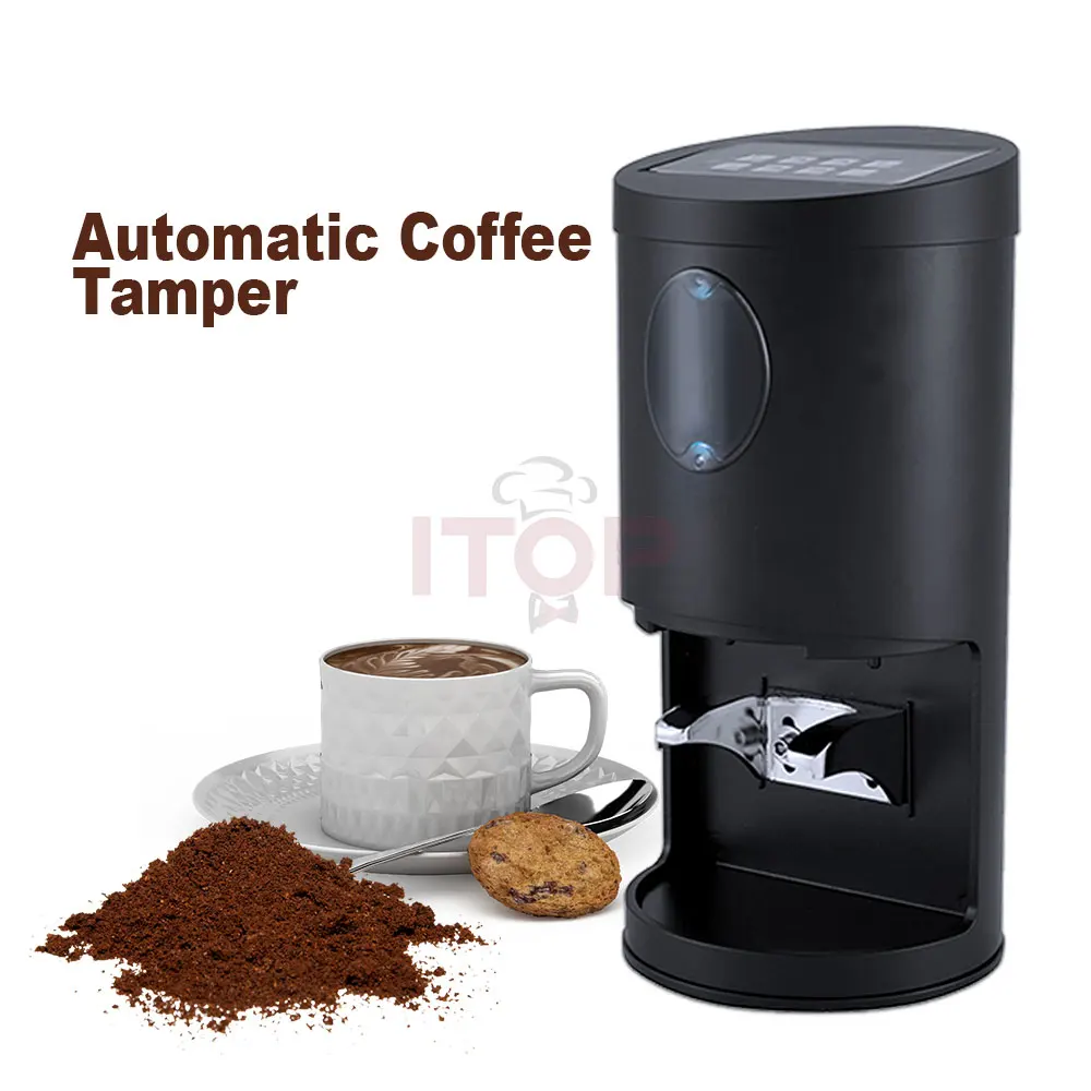 ITOP Automatic Coffee Tamper 58mm Electric Tamper Machine Aluminum Electric Coffee Powder Press Tool