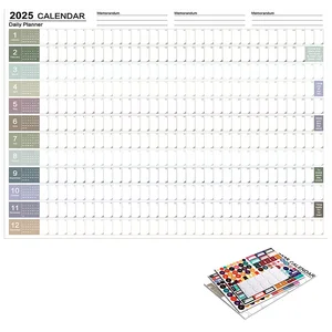 Kawaii Kalenderplaner Blatt, großer Wandkalender, um die Liste, die Zielliste, den Zeitplanorganisator, die Büroversorgungen, 2025, 2024 zu erstellen 8 Hauptverkaufskalenderwand - №6