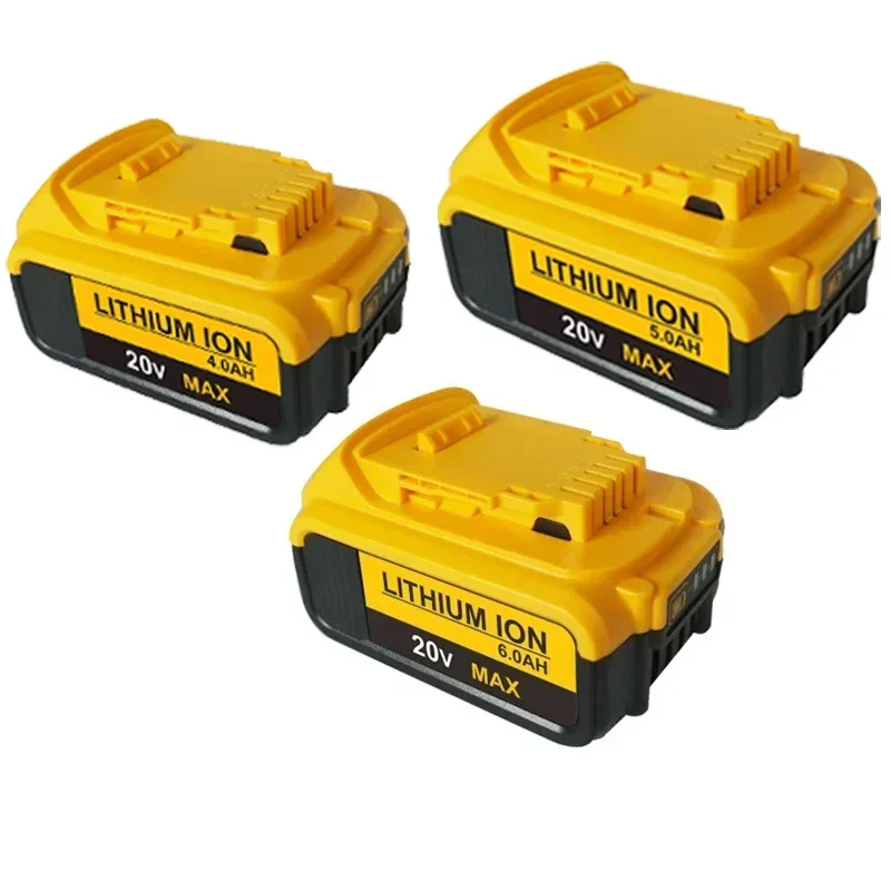 New Power Tool Batteries 20V MAX 4.0AH 5.0AH 6.0AH DCB200 Replacement Li-ion Battery for DeWalt DCB205 DCB201 DCB203