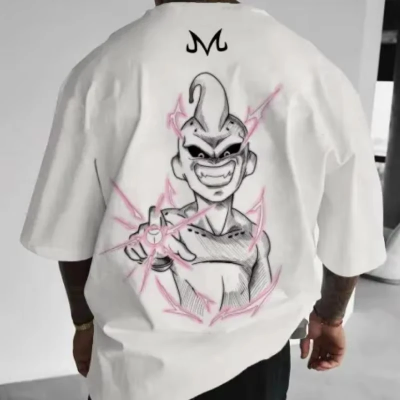 Nowa drukowana subkultura Y2K z krótkim rękawem duża moda Casual Retro styl uliczny wygodna męska koszula z krótkim rękawem