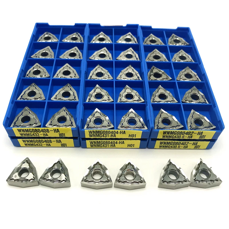 WNMG080402 WNMG080404 WNMG080408 HA H01 External Turning Tool CNC Lathe Tools Copper Aluminum wood processing Aluminum Insert