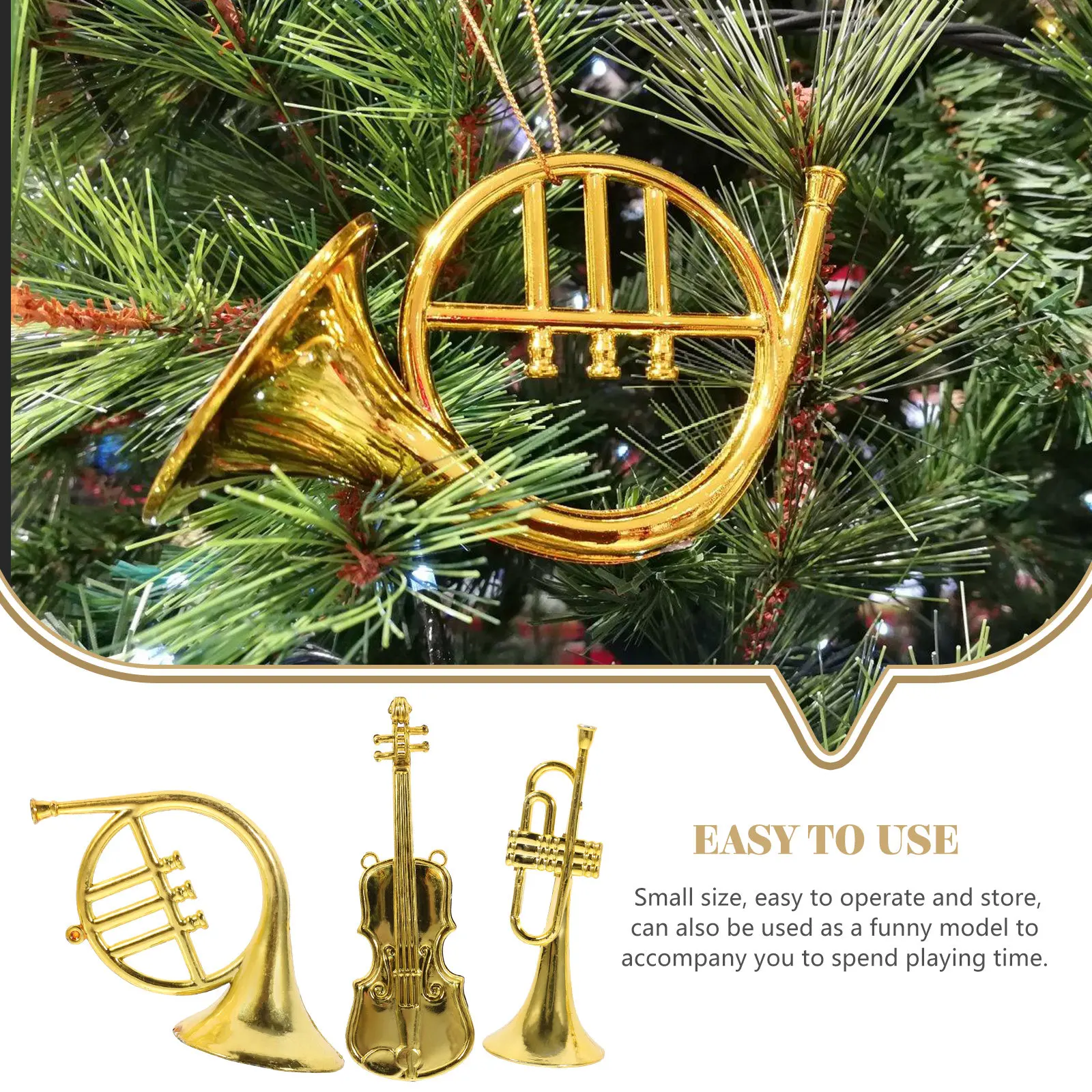 12 strumenti musicali in minia - Musical Instrument Xmas Ornaments recensione e prezzo