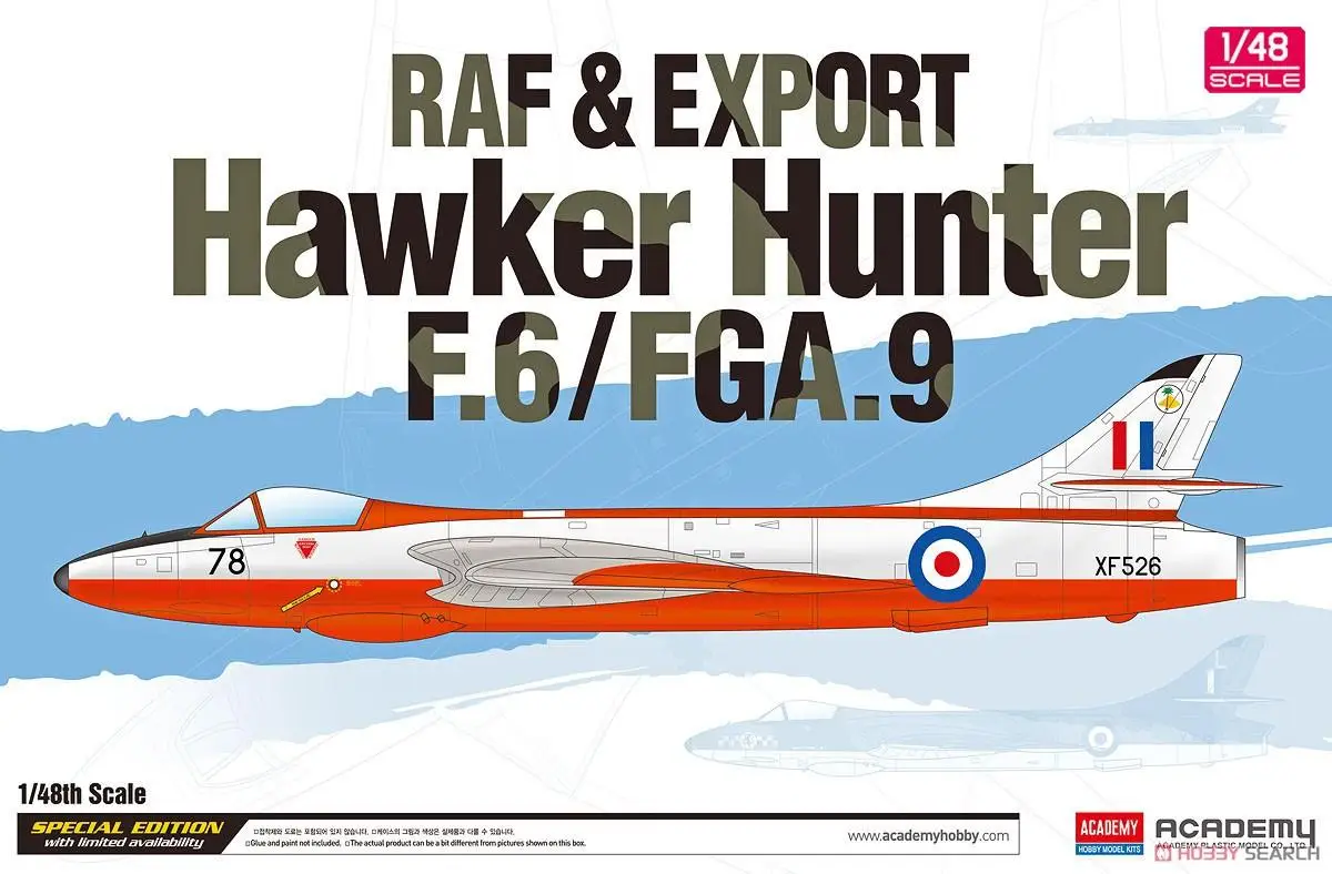 

Academy 12312 1/48 RAF & Export Hawker Hunter F.6/FGA.9 Special Edition