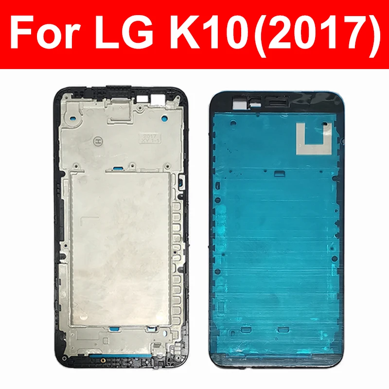 Pro LG K10 2017 K22 K41 K51 K71 LCD přední prostřední formulovat bydlení LCD obrazovka přední formulovat prostřední bydlení zakrýt luneta částí