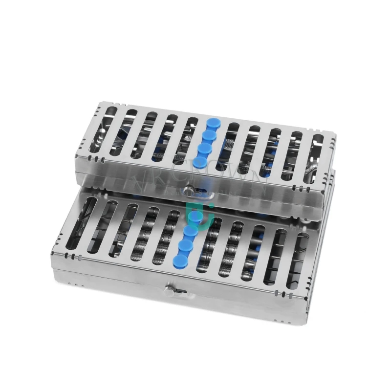 Autoclave Sterilization Cassette Trays for 5, 10, 20 Instruments Dental Rack Box Tray